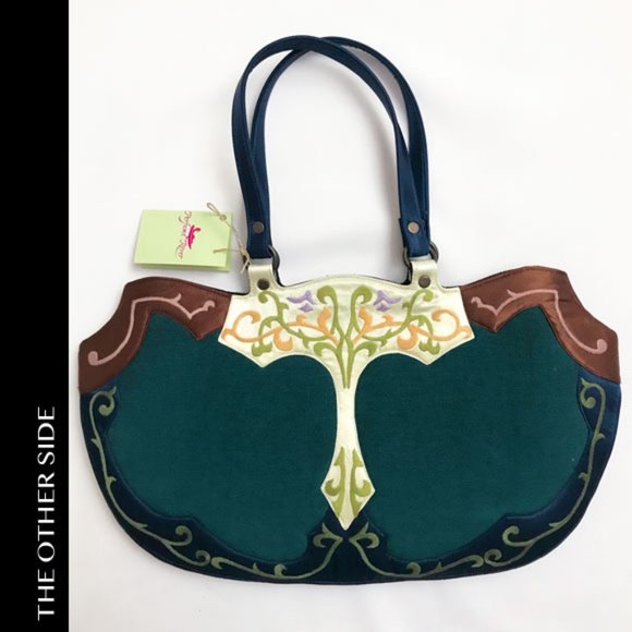 NWT Handcrafted Embroidered Silk Handbag By Perfume River - Picture 2 of 12